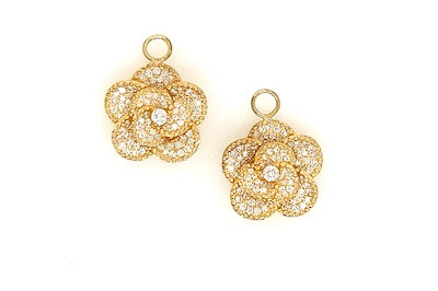 Camille Flower Charm Earrings