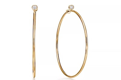 Tiffany Diamond Hoops