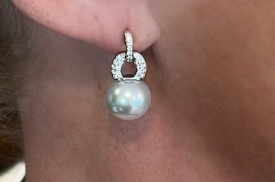 South Sea Pearl Kona Earrings