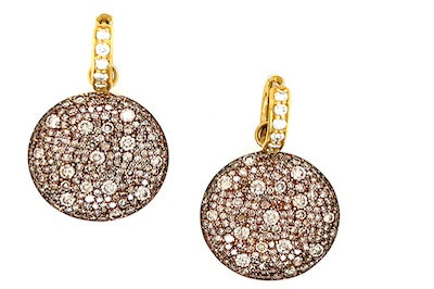 Cognac Galaxy Charm Earrings