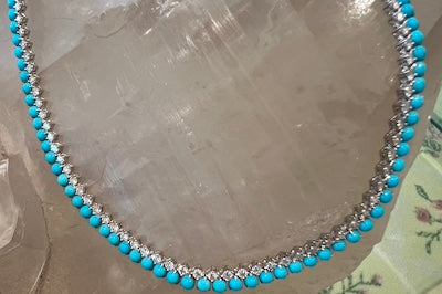 Turquoise Double Row Necklace