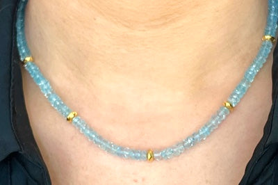 Blue Topaz Coachella Necklace