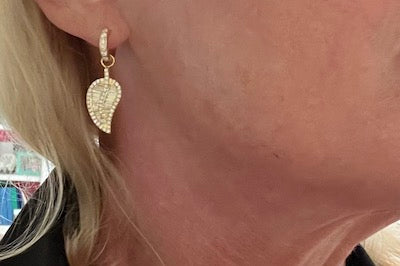 Diamond Leaf Charms