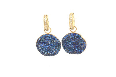 Pave Blue Sapphire Charms