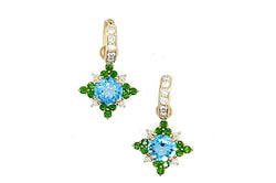 Spanish Blue Topaz Charms