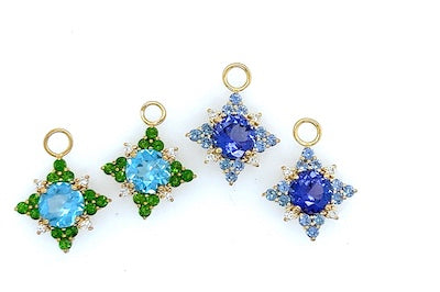 Spanish Blue Topaz Charms
