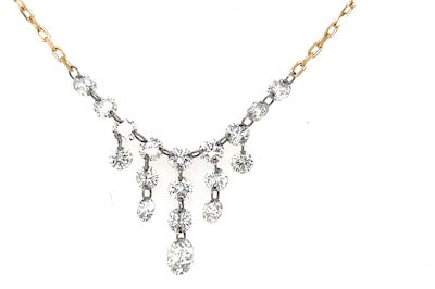 Floating Diamond Necklace