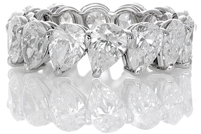 Diamond Pear Shape Eternity Band 10 Carat Total Weight