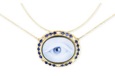 Eye Love Sapphire Necklace