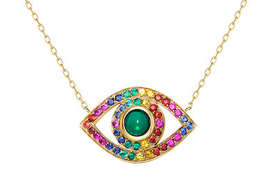 Rainbow Eye Necklace