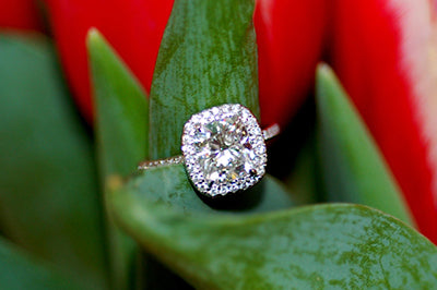 Cushion Cut Diamond Engagement Ring