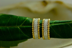 Matching Diamond and Gold Bands
