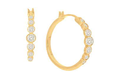 Graduated Bezel Hoops