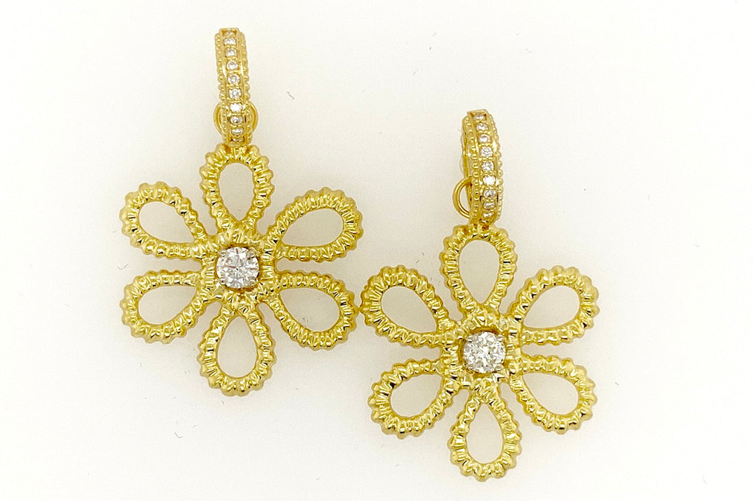 Flower Charm Earrings