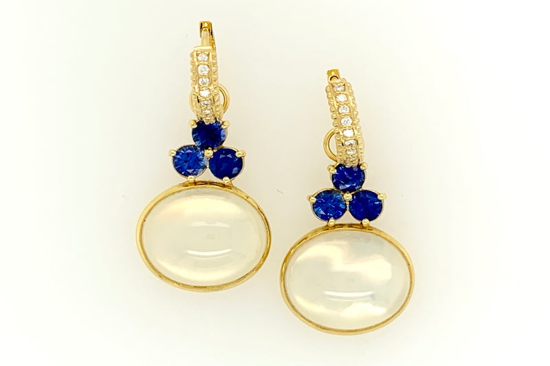 Moonstone and Blue Sapphire Charms