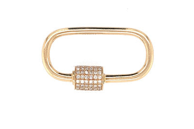Diamond and Gold Carabiner