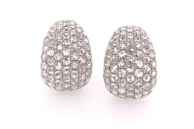 Classic Rose Cut Diamond Earrings