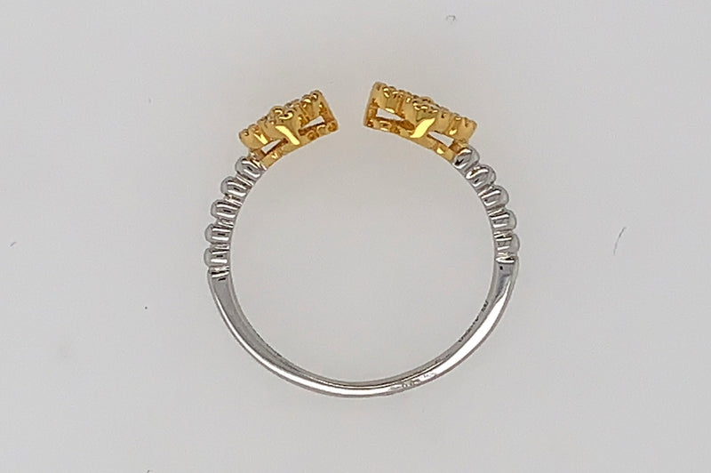 Double Clover Diamond Ring