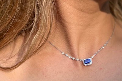 Tanzanite and Diamond Necklace