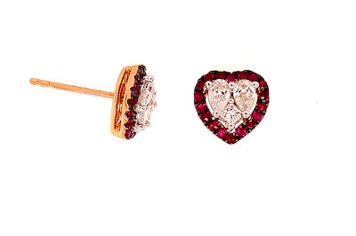 Love Heart Studs