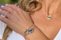 Blue Rainbow Eye Bracelet