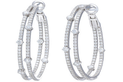 Double Diamond Hoops