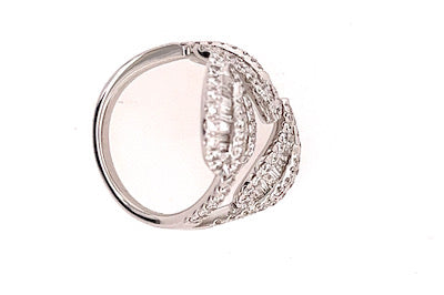 Three Leaves Diamond Ring