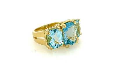 Majestic Blue Topaz Ring