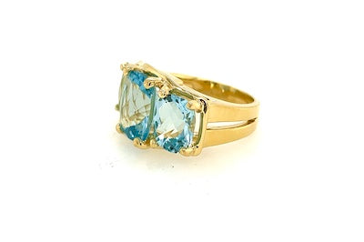 Majestic Blue Topaz Ring