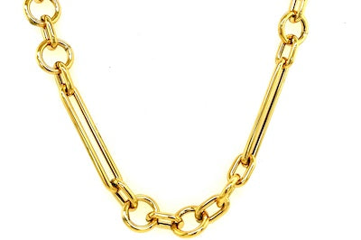18kt Mixed Link Medium Size Chain