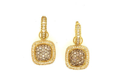 Cognac Diamond Charms