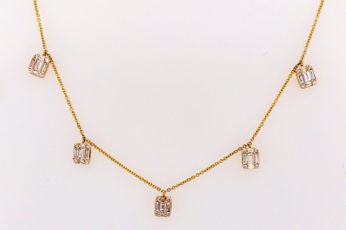 Emerald Cut Necklace