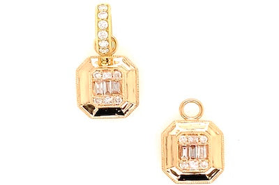 Gatsby Emerald Cut Charm