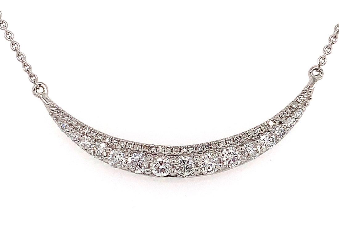 Diamond Crescent Necklace