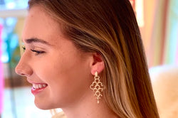 Diamond Chandelier Charm Earrings
