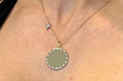 Large Diamond Monogram Disc