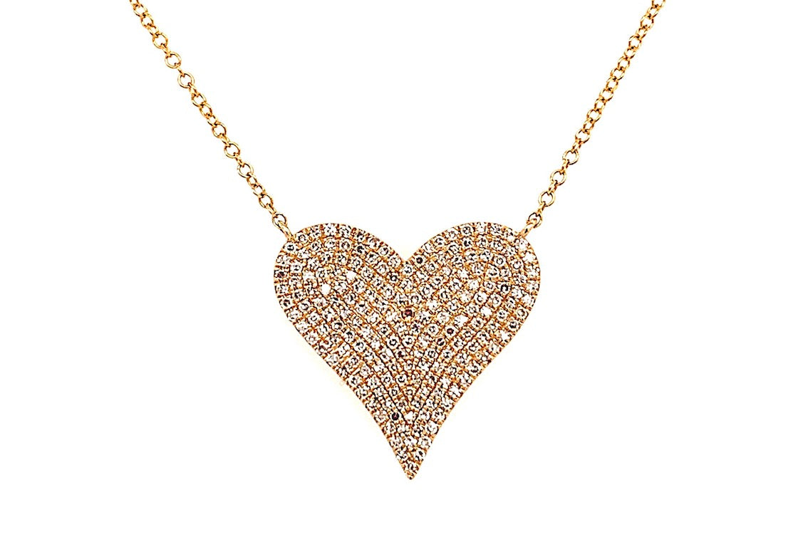 Pave Heart necklace