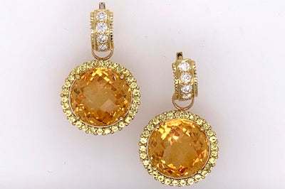 Citrine and Yellow Sapphire Charms