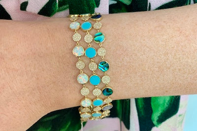 Turquoise and Diamond Bracelet