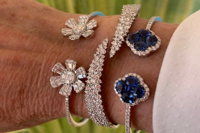 Sapphire Clover Bracelet