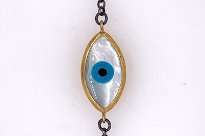 Mother of Pearl Evil Eye Bracelet