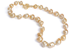 Perfectly Matched Golden South Sea Pearls