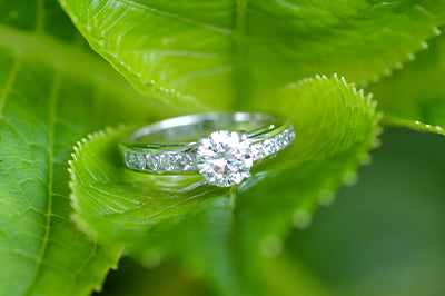 Round Brilliant Engagement Ring with Channel Setting