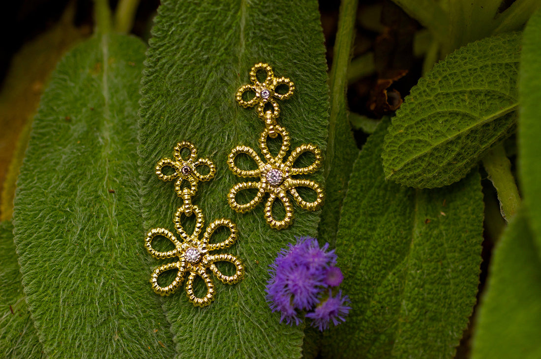 Flower Drop Earrings