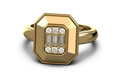 Gatsby Emerald Cut Ring